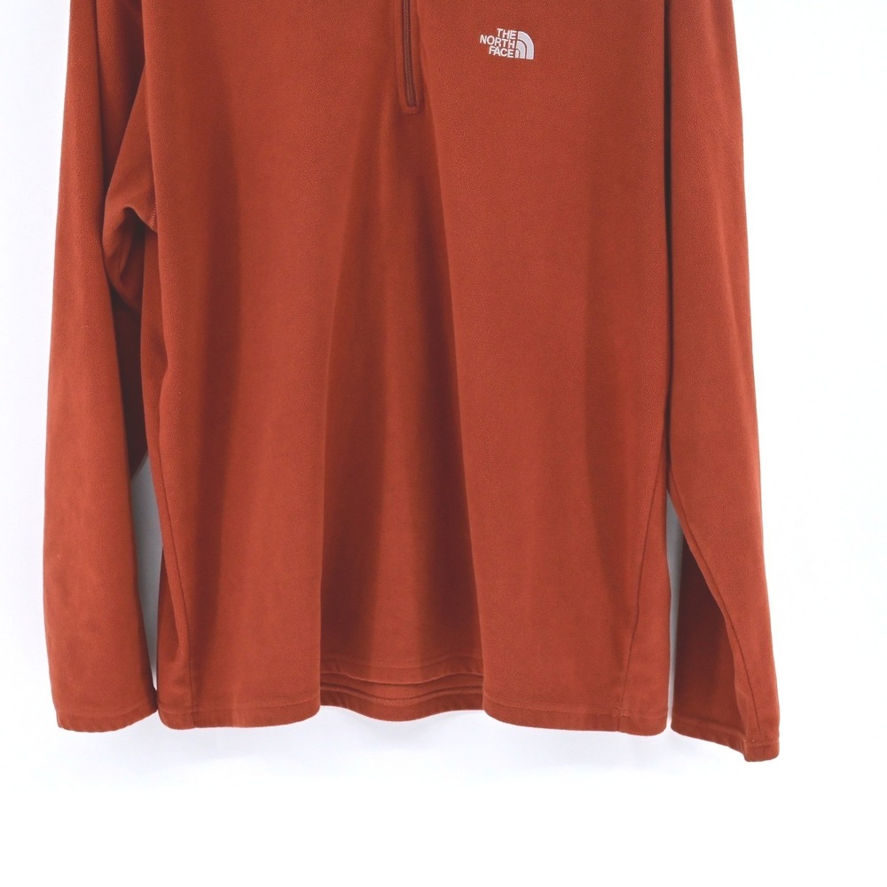 TKA 100 North Face Fleece Pullover Quarter Zip Burnt Orange University of Texas - Picture 4 of 15